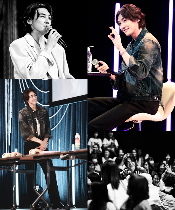 김영광이 일본 도쿄에서 팬미팅을 열고 팬들을 만나고 있다. [사진=와이드에스컴퍼니]