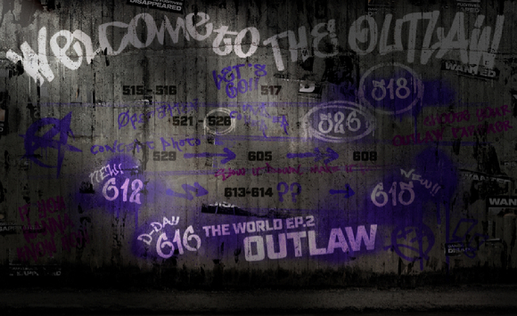 에이티즈 미니 9집 '더 월드 에피소드 2 : 아웃로우(THE WORLD EP.2 : OUTLAW)' 프로모션맵 [사진=KQ엔터테인먼트]