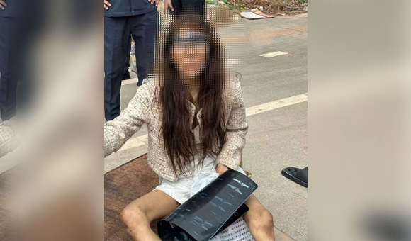 캄보디아에서 노숙자로 발견된 중국인 여성 인플루언서 [사진=크메르타임스 홈페이지 캡처]