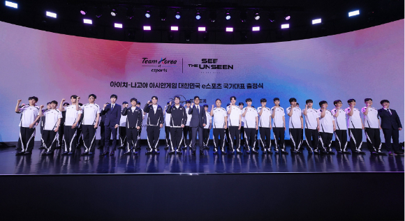 아이치-나고야 아시안게임 대전격투 종목 국가대표 이광노, 배재민, 연제길(왼쪽부터). [사진=한국e스포츠협회]