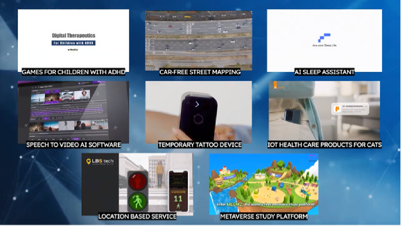 KOTRA가 MWC2022에 28개 기업으로 구성된 공동관에 부스를 마련한다. 사진은 MWC 참가 기업들 제품. [사진=KOTRA]