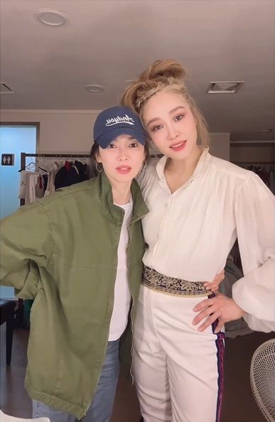 송혜교 옥주현 [사진=옥주현 SNS]