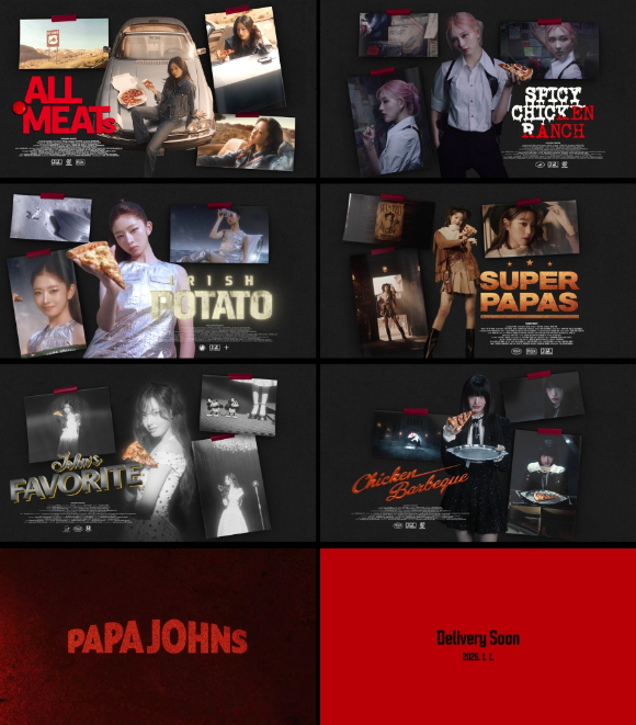 그룹 아이브(IVE)가 파파존스와 4년 연속 인연을 이어간다. [사진=파파존스]