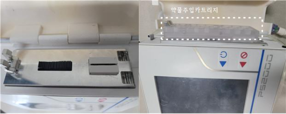 한국기계연구원이 약물주입 유량 및 버블 센서가 적용된 진통약물주입펌프 시스템을 개발했다.[사진=기계연]