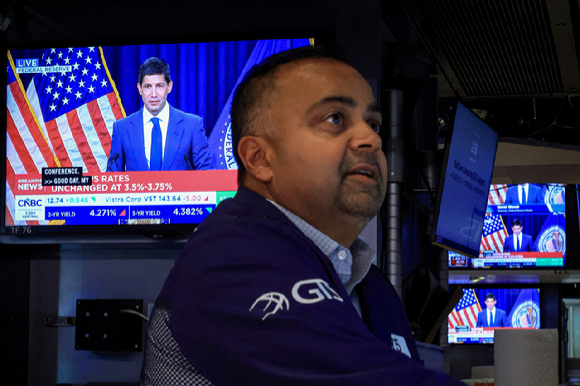 미국 뉴욕증권거래소(NYSE) 트레이더. [사진=REUTERS/연합뉴스]