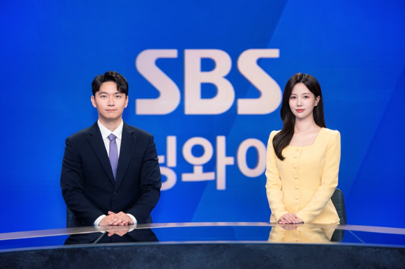 SBS 8뉴스 사공성근, 주시은 이미지 [사진=SBS]