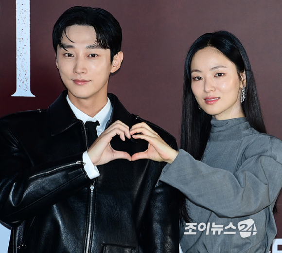 배우 전여빈과 진영이 22일 오후 서울 CGV 영등포에서 열린 지니 TV 오리지널 '착한 여자 부세미' 제작발표회에 참석하고 있다. [사진=정소희 기자]