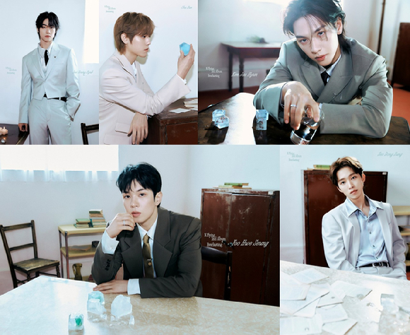 엔플라잉(이승협, 차훈, 김재현, 유회승, 서동성) 정규 2집 'Everlasting'(에버래스팅) Ever 버전 개인 재킷 포스터 [사진=FNC엔터테인먼트]