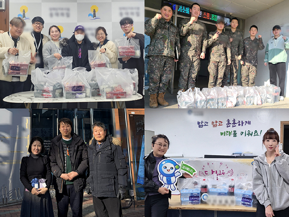 BBQ는 '패밀리와 함께하는 치킨릴레이(팸치릴)'를 통해 지난 1월 한 달간 전국 각지에서 총 1000마리의 치킨을 기부했다. [사진=BBQ]