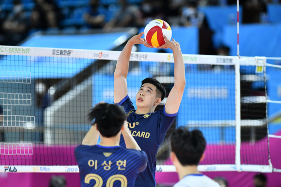 우리카드 세터 황승빈. [사진=한국배구연맹(KOVO)]