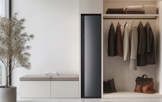 LG전자는 오는 26일 스팀 다리미와 핸디 스티머, 다림판을 하나로 결합한 올인원 의류 관리 솔루션 'LG 시스템 아이어닝'을 출시한다. [사진=LG전자]