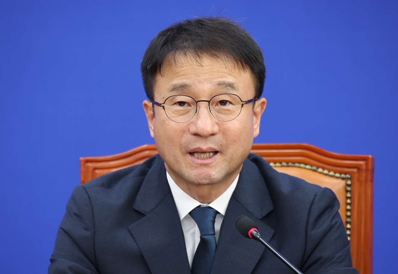 더불어민주당 한병도 원내대표가 29일 국회에서 열린 원내대책회의에서 발언하고 있다. 2026.9.29 [사진=연합뉴스]