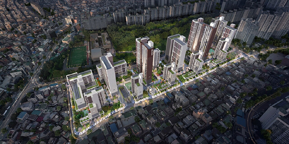 힐스테이트 이수역센트럴 조감도. [사진=현대건설]