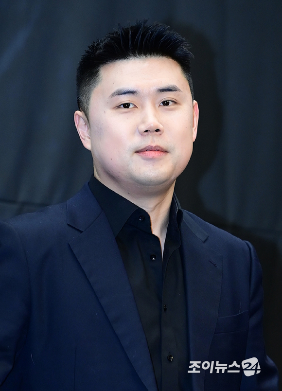 '나폴리 맛피아' 권성준 셰프가 30일 오후 서울 마포구 상암동 스탠포드호텔에서 열린 MBN K-베이커리 서바이벌 '천하제빵' 제작발표회에 참석하고 있다. [사진=정소희 기자]