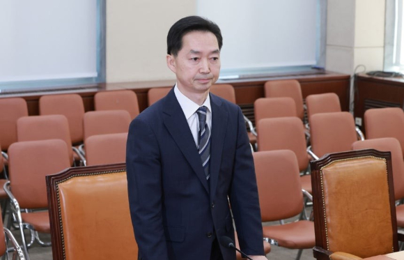 김지용 초대 중대범죄수사청장 후보자가 14일 국회 행정안전위원회에서 열린 인사청문회에 출석하고 있다. 2026.10.14 [사진=연합뉴스]