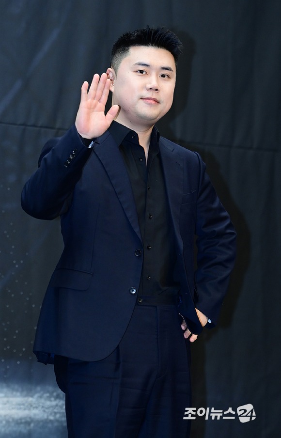 '나폴리 맛피아' 권성준 셰프가 30일 오후 서울 마포구 상암동 스탠포드호텔에서 열린 MBN K-베이커리 서바이벌 '천하제빵' 제작발표회에 참석하고 있다. [사진=정소희 기자]