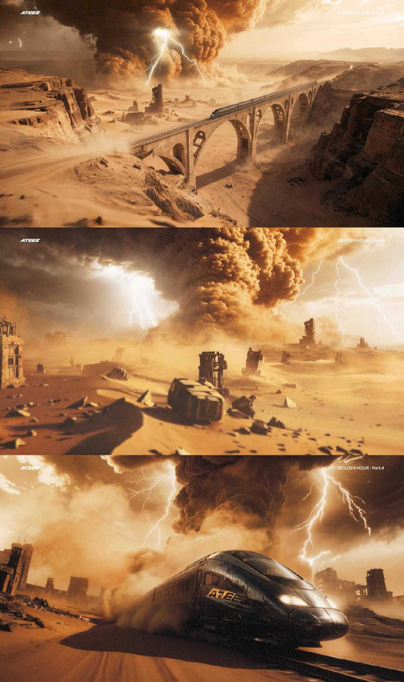 '컴백' 에이티즈, 폭풍 속 금빛 질주…폭발하는 '아드레날린'