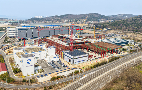 대한항공의 엔진 테스트 셀(ETC)&middot;신(新) 엔진 정비 공장 증축 공사 현장 [사진=대한항공]