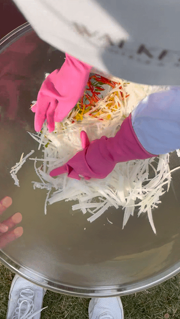 25일 서울 광진구 워커힐 호텔 명월관에서 '어린이 김치 만들기' 행사가 진행됐다. [사진=송대성 기자]