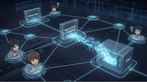 이더리움 기반 대출 프로토콜의 대표 주자인 Aave를 둘러싸고 최근 심상치 않은 내부 갈등이 수면 위로 떠올랐다. AI 생성 이미지. [사진=AI 생성 이미지.]