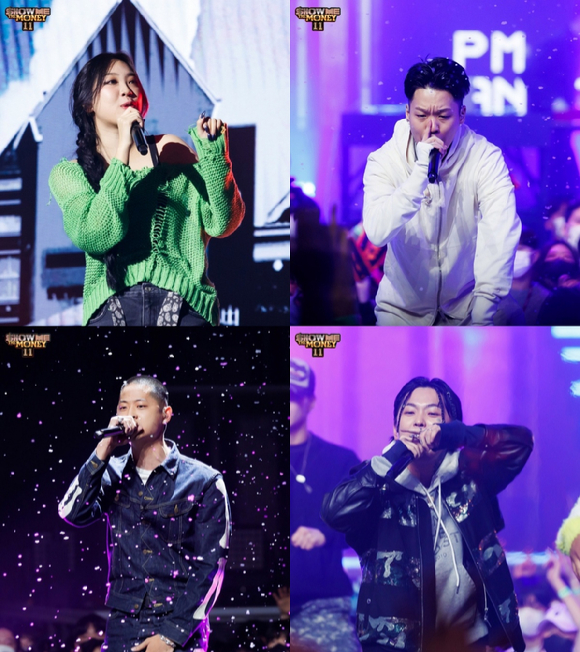 '쇼미더머니11' 이영지 던말릭 블라세 허성현 관련 이미지 [사진=Mnet]