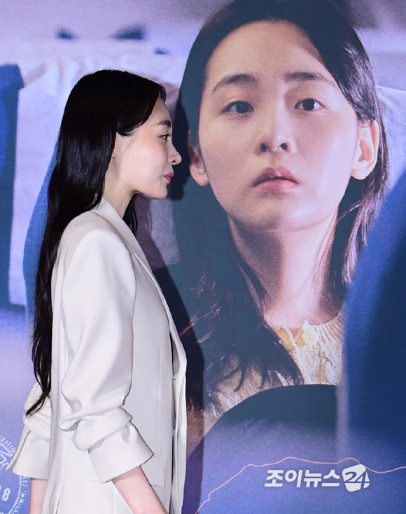 배우 김민하가 26일 오후 서울 CGV용산아이파크몰에서 열린 영화 '하나 코리아'(감독 프레드릭 쇨베르) 언론시사회에 참석하고 있다. [사진=정소희 기자]