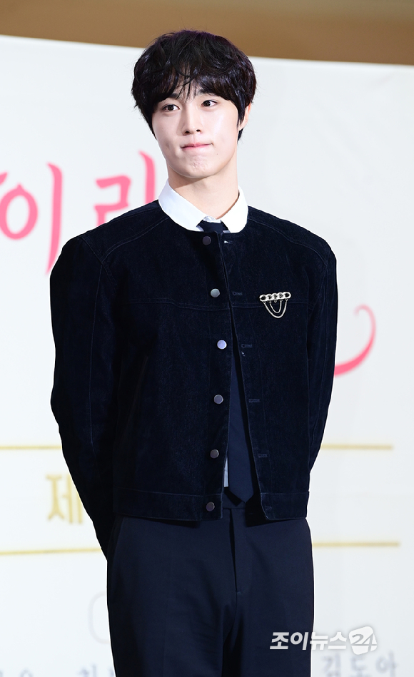 배우 윤현석(CIX)이 21일 경기 고양시 덕양구 스타필드 고양에서 진행된 숏폼 드라마 '마이리틀셰프' 제작보고회에 참석하고 있다. [사진=정소희 기자]