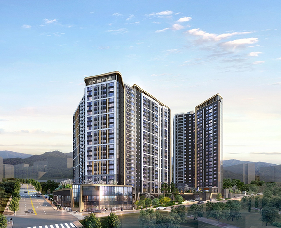 '힐스테이트 물금센트럴' 투시도 [사진=현대엔지니어링 ]