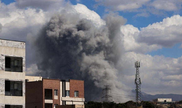 폭격받는 테헤란. [사진=연합뉴스]