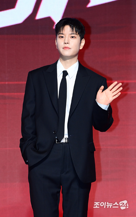 그룹 스트레이 키즈 승민이 19일 오전 서울 영등포구 여의도 콘래드 호텔에서 열린 새 미니 앨범 'ATE'(에이트) 발매 기념 기자간담회에 참석하고 있다. [사진=정소희 기자]