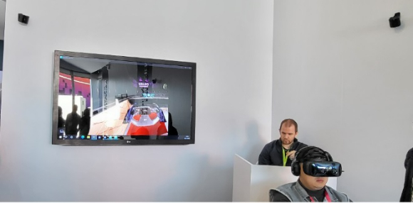 외부 카메라와 VR 기기를 이용한 메타버스 시연 [사진=정구민]