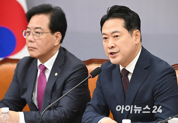 장동혁 국민의힘 대표가 11일 서울 여의도 국회에서 열린 최고위원회의에서 발언하고 있다. [사진=곽영래 기자]