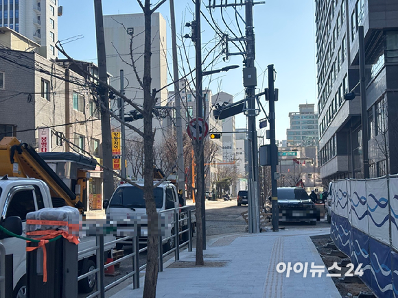 3월 입주 예정인 영등포구 양평동 '영등포자이 디그니티' 현장. [사진=김민지 기자]