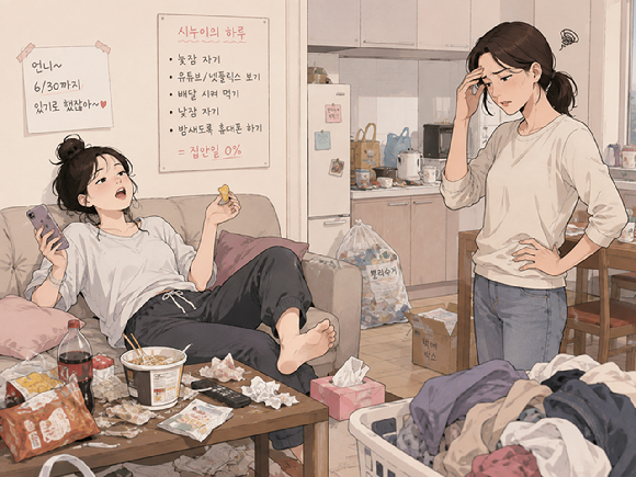 약속한 기간을 넘겨 머무르면서 과도한 민폐를 끼치는 '진상 시누이'에게 폭발한 아내의 사연이 알려졌다. 사진은 본 기사 내용과 무관. [사진=조은수 기자]