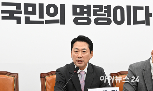 장동혁 국민의힘 당대표가 12일 서울 여의도 국회에서 열린 최고위원회의에서 발언하고 있다. [사진=곽영래 기자]