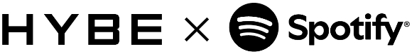 하이브 X 스포티파이 기업 로고 [사진=하이브, 스포티파이]