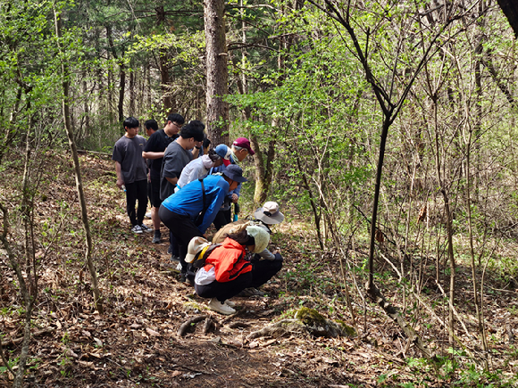 국립백두대간수목원 트레킹 교육 프로그램이 진행 중이다. [사진= 국립백두대간수목원]