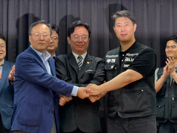 삼성전자 최대 노조인 초기업노동조합 삼성전자지부(이하 초기업노조) 최승호 위원장. [사진=권서아 기자]