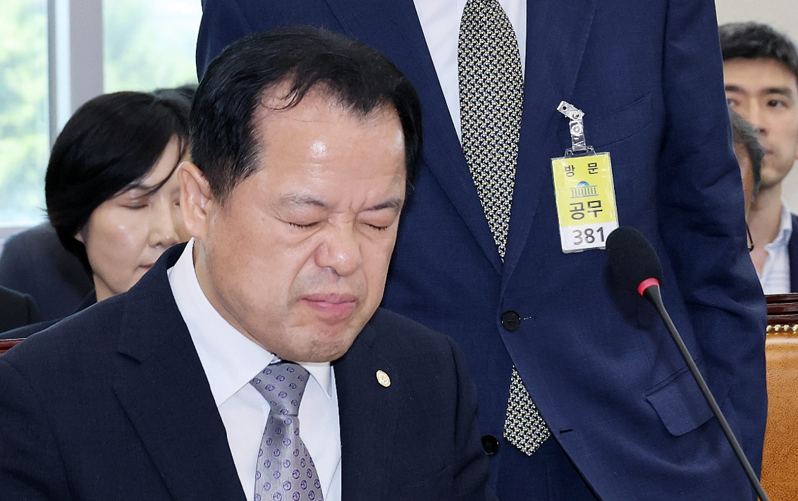 노태악 전 중앙선거관리위원장이 23일 국회에서 열린 투표용지 부족사태 등 국민참정권 침해 진상규명 및 선거관리 개혁을 위한 국정조사 특위 전체회의에 참석, 발언하고 있다. 2026.6.23 [사진=연합뉴스]