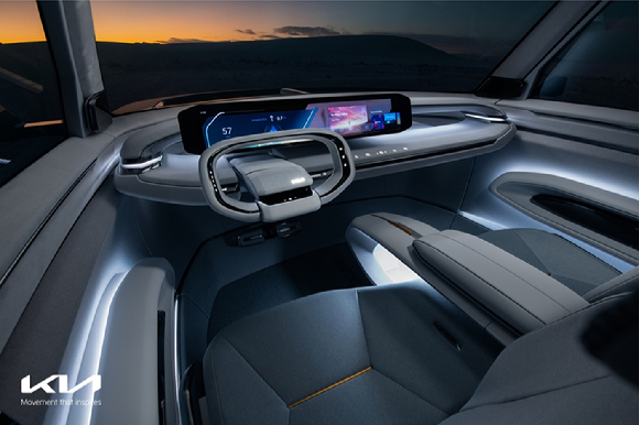 기아가 전용 전동화 SUV의 방향성을 담은 콘셉트카 '더 기아 콘셉트 EV9'을 공개했다. [사진=기아]