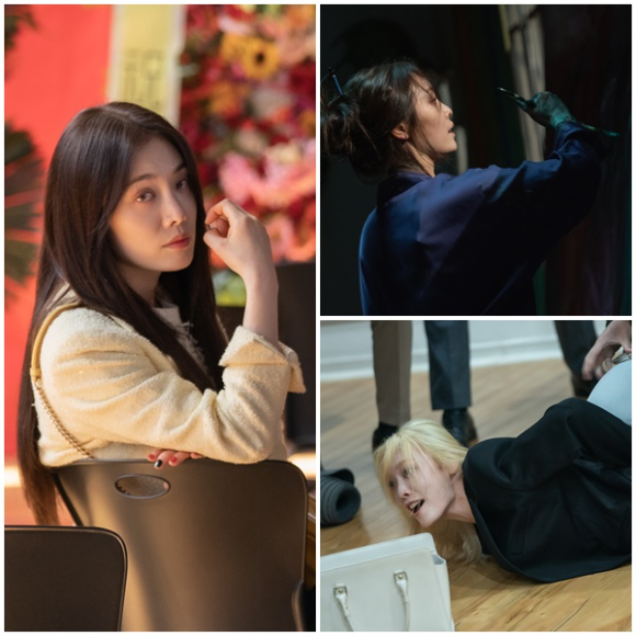  학교폭력을 소재로 한 드라마 '더 글로리'에서 이사라 역을 맡았던 김히어라가 학창 시절 일진 활동을 했다는 보도가 나왔다. 사진은 김히어라가 넷플릭스 '더 글로리' 종영 기념 인터뷰에서 포즈를 취하고 있는 모습. [사진=넷플릭스]