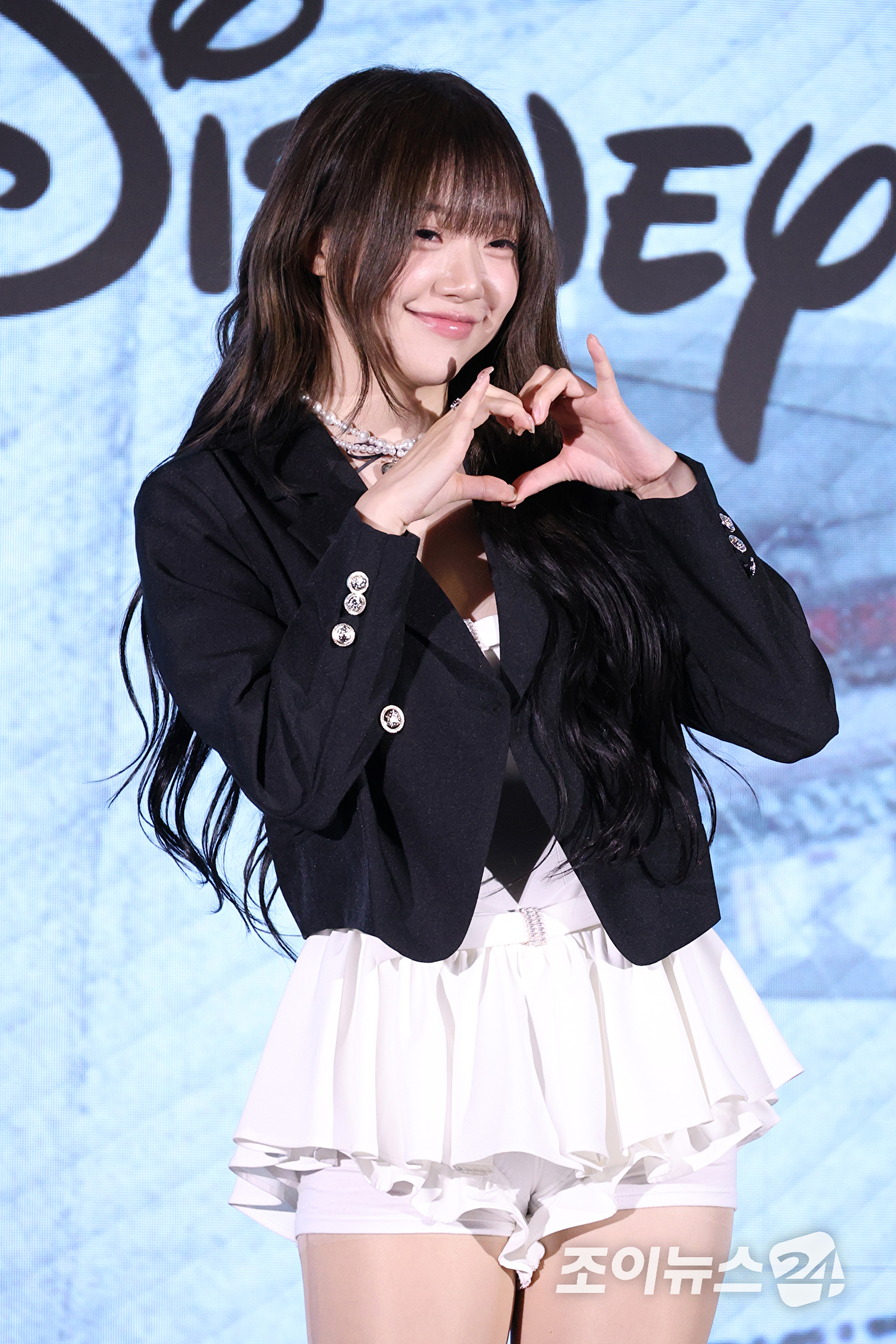 가수 지지원이 28일 오전 서울 구로구 신도림동 더세인트에서 진행된 디즈니+ 오리지널 예능 '술래게임' 제작발표회에 참석해 포즈를 취하고 있다. [사진=문수지 기자]