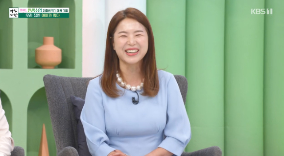 방송인 김지선이 '아침마당'에 출연해 가족에 대한 이야기를 나누고 있다. [사진=KBS 방송화면 캡처]