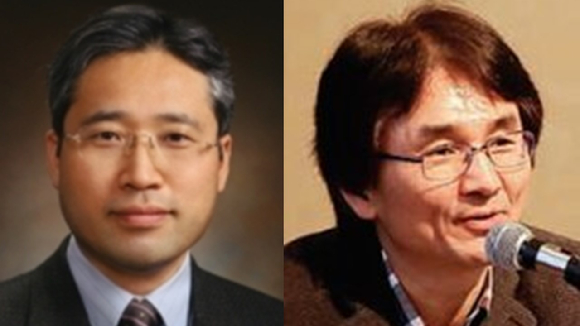 이재명 더불어민주당 대선후보가 27일 원자력 분야 전문가인 김규태 동국대학교 교수(왼쪽)와 김용희 카이스트 교수(오른쪽)를 각각 선거대책위원회 산하 과학과혁신위원회 공동위원장과 원자력분과장에 임명했다. [사진=더불어민주당]