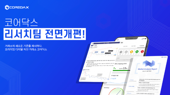 코어닥스, 리서치팀 전면 개편 관련 이미지 [사진=코어닥스]