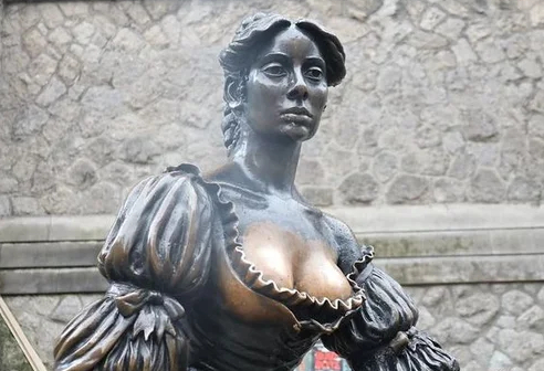 시 당국이 몰리 말론 보호 대책을 추진 중이다. 사진은 해당 동상. [사진=X 갈무리]