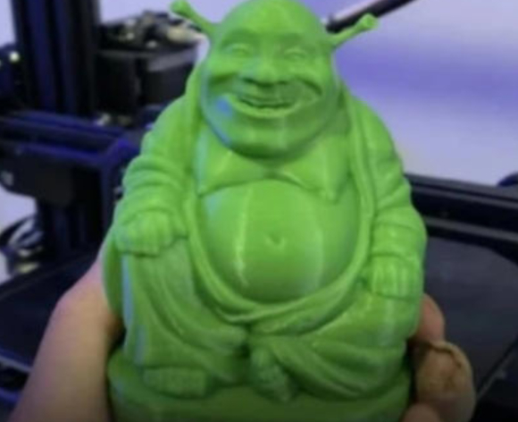 슈렉 불상. [사진=X 갈무리]
