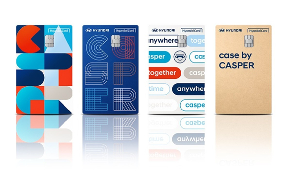 현대 모빌리티 캐스퍼 카드 플레이트 디자인. [사진=현대카드]
