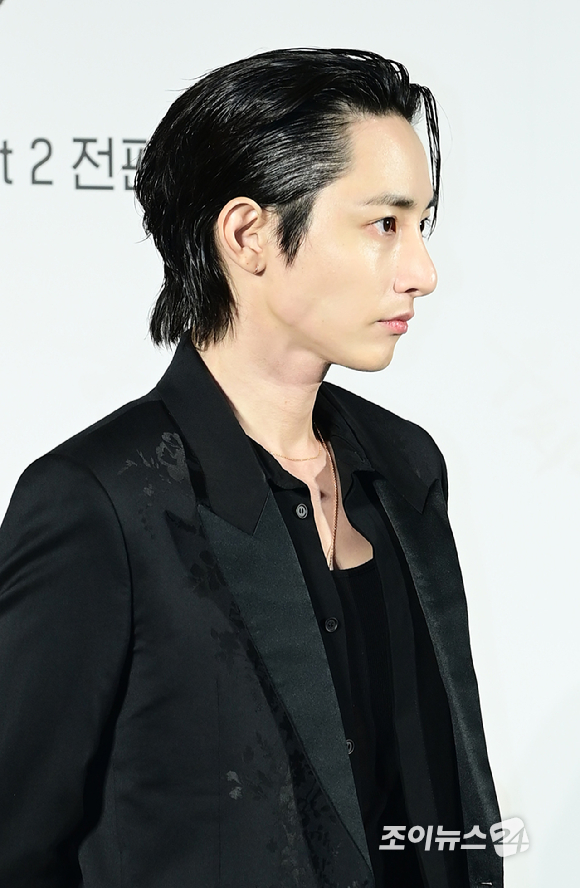 배우 이수혁이 27일 오후 서울 용산 아이파크몰 CGV에서 열린 티빙 오리지널 시리즈 '우씨왕후' 제작발표회에 참석하고 있다. [사진=정소희 기자]