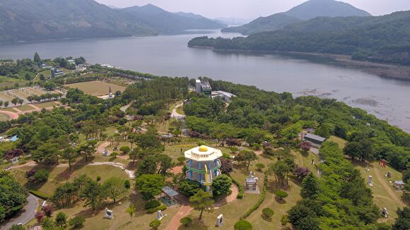 전라남도 장성군에 있는 장성호관광지 전경 [사진=장성군]